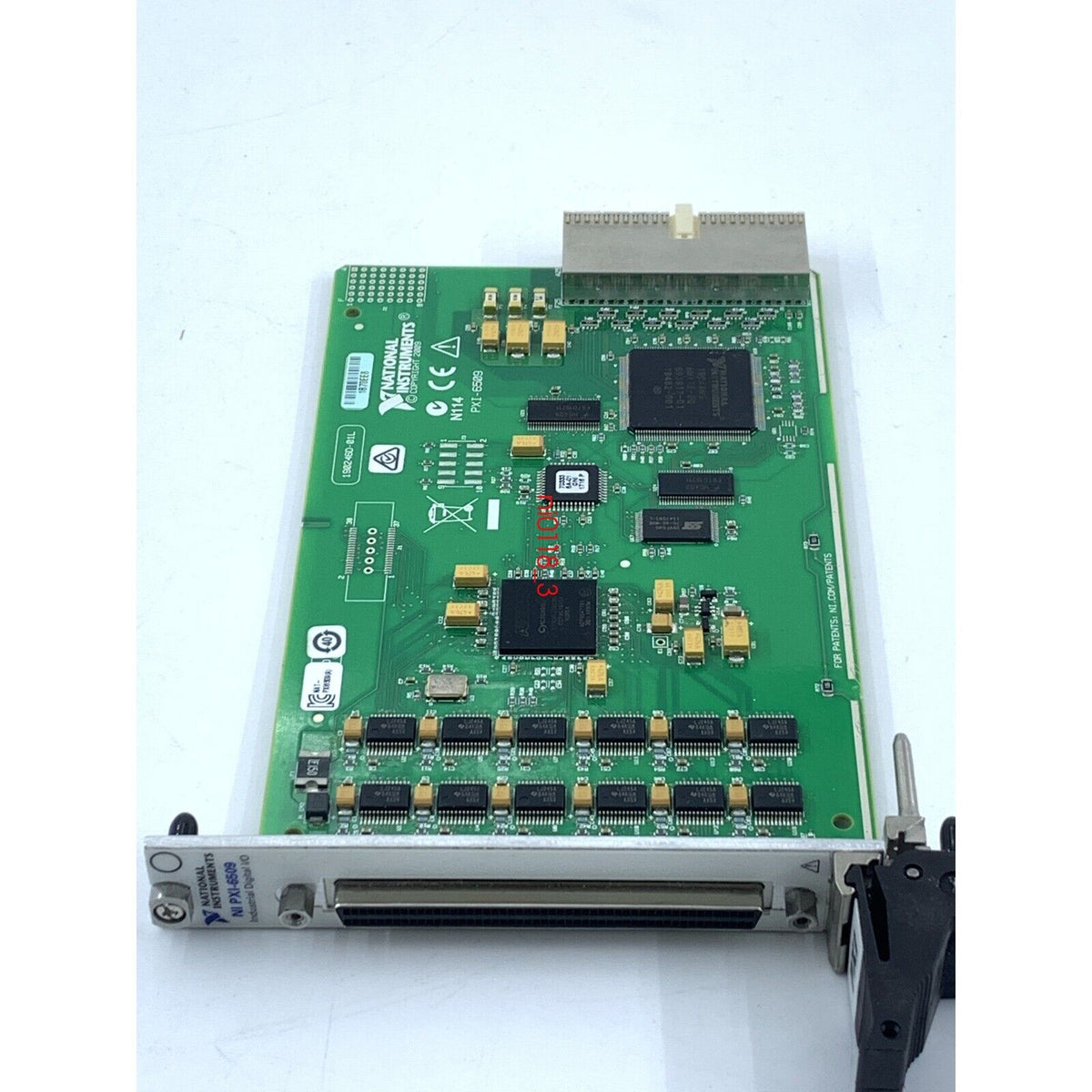 National Instruments PXI-6509 Digital I/O Module, industrial automation part for data acquisition, with green circuit board.