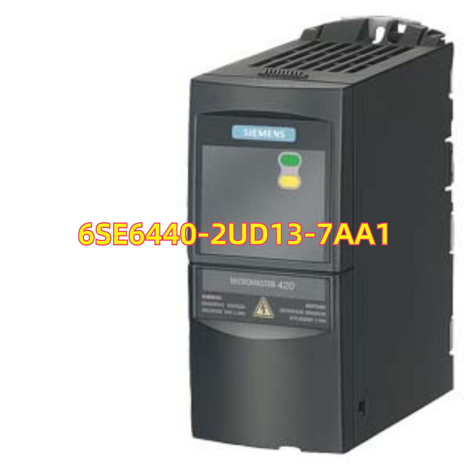 Siemens SINAMICS G120 control unit 6SE6440-2UD13-7AA1, MicroMaster 420, industrial automation part, black