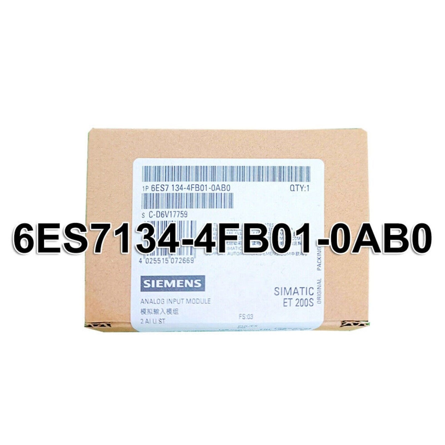 Industrial Communication | Siemens | 6ES7134-4FB01-0AB0 6ES7134-4FB01-0AB0 DP Electronics Module ET 200S