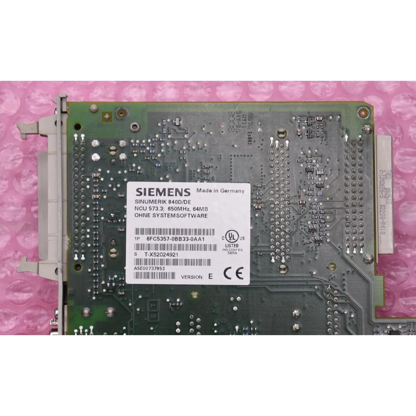Siemens SINUMERIK 840D/DE NCU 573.3 PLC module, 6FC5357-0BB33-0AA1, industrial automation part, Made in Germany