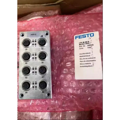 Festo CPX-M-AB-8-M12X2-5POL Manifold Module, industrial automation component, with product label.
