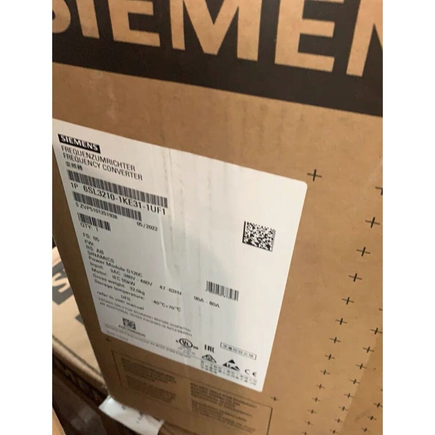 Siemens SINAMICS G120C Power Module 6SL3210-1KE31-1UF1 in box, Industrial Automation part