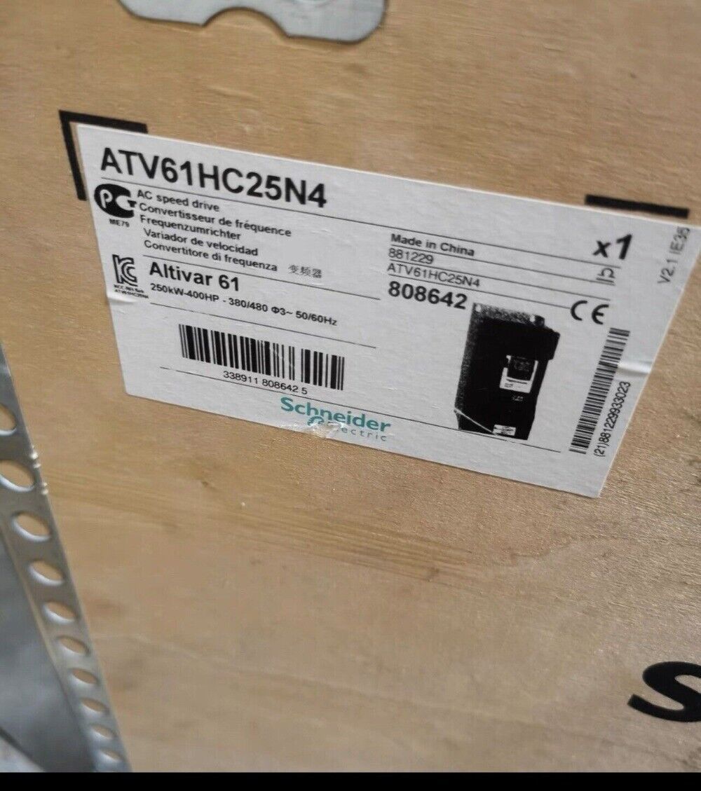Schneider Electric ATV61HC25N4 Altivar 61 Drive, 250kW-400HP, industrial automation part