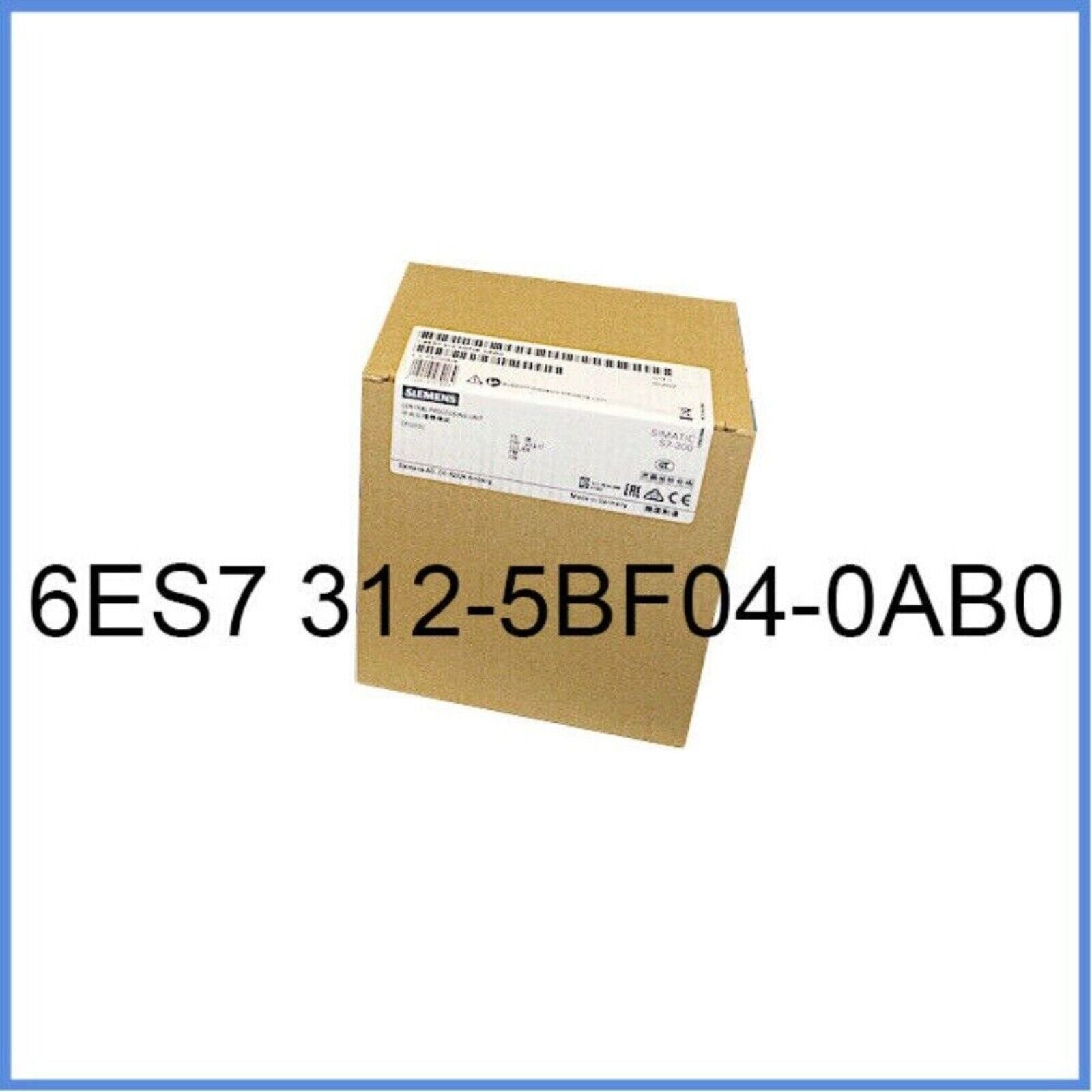 Siemens SIMATIC S7-300 CPU 312C PLC module in packaging, 6ES7 312-5BF04-0AB0