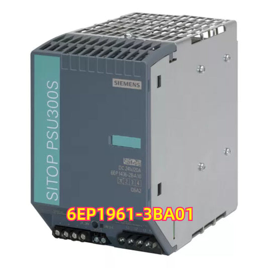 Siemens SITOP PSU300S 6EP1961-3BA01 Buffer Module, Gray and Silver Industrial Automation Part