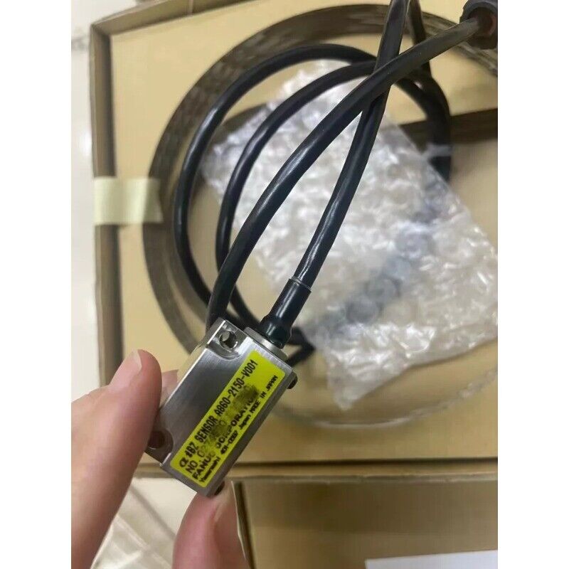 FANUC A860-2155-V001 Servo Motor Sensor. Industrial automation part with black cables.