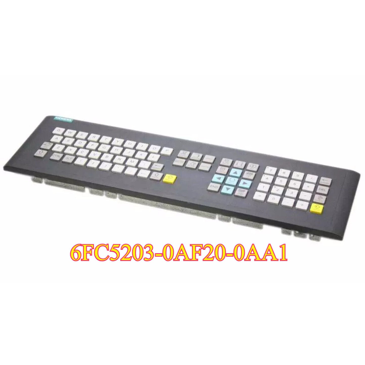 SINUMERIK CNC keyboard 6FC5203-0AF20-0AA1, black with white keys