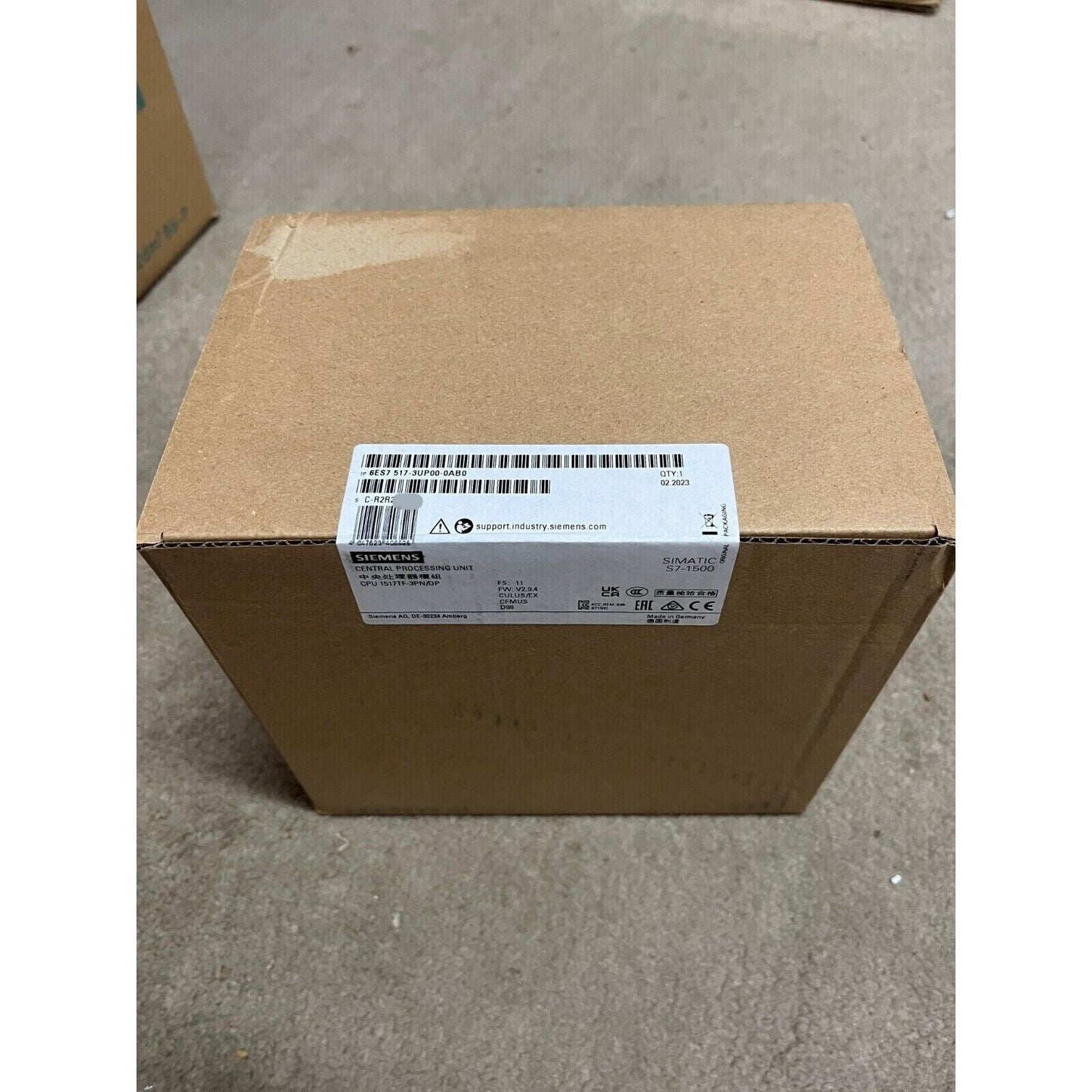 Siemens SIMATIC S7-1500 CPU 1517TF-3PN/DP in original packaging