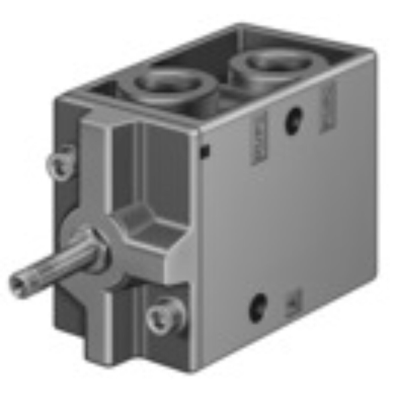 Festo MFH-3-3/4-S Solenoid valve, industrial automation part, gray pneumatic valve.