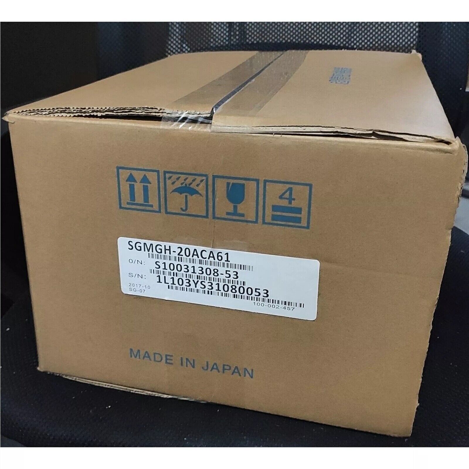 YASKAWA SGMGH-20ACA61 Servo Motor in Box, Made in Japan. New industrial automation part, S10031308-53.