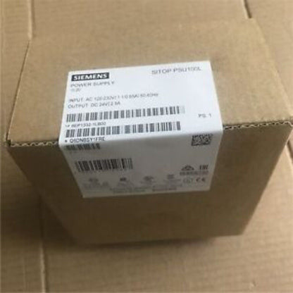 Siemens SITOP PSU100L power supply in box, industrial automation equipment.