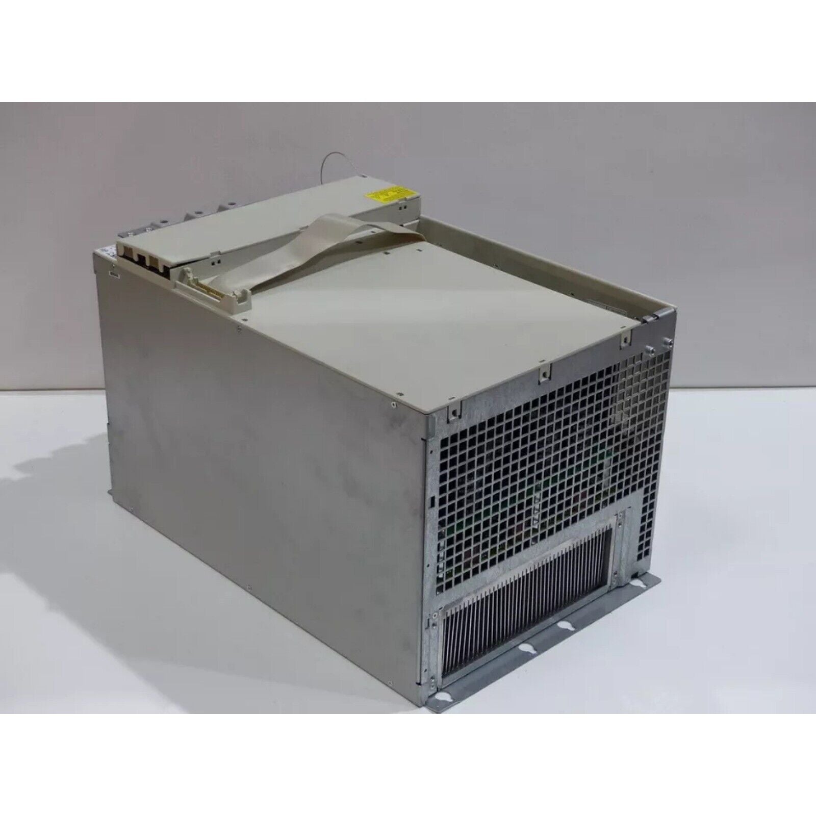 Siemens SIMODRIVE 611 Power Module, front view with metallic casing and grid