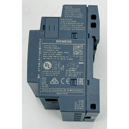 Siemens LOGO! BM 24RCEO logic module 6ED1052-2HB08-0BA1, industrial PLC component, product detail, gray, made in China.