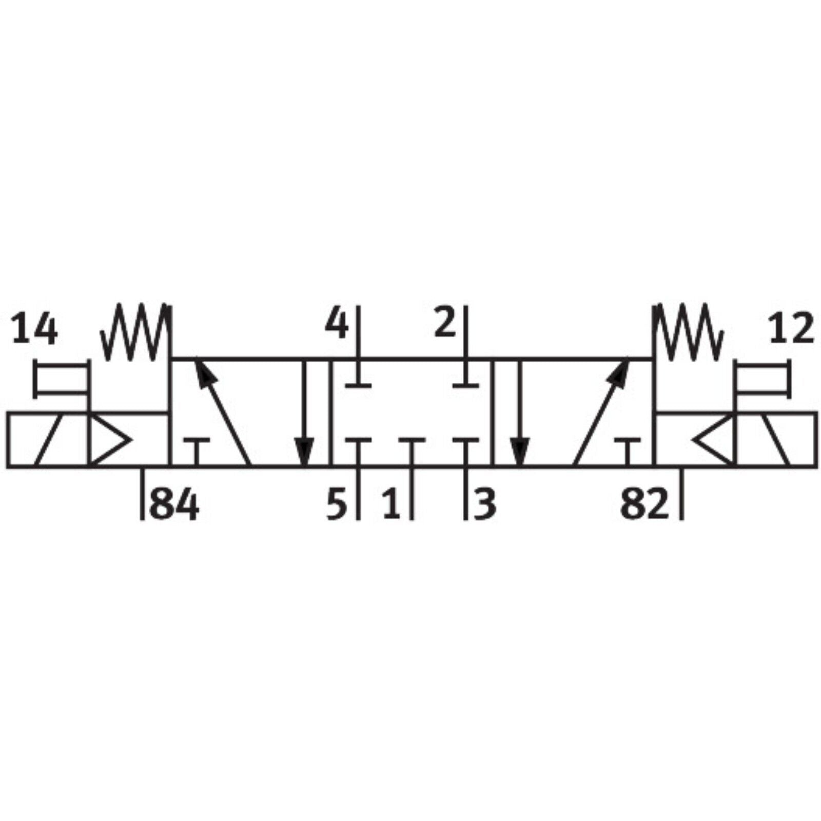Festo CPE24-M1H-5/3G-3/8 solenoid valve schematic diagram, industrial automation part