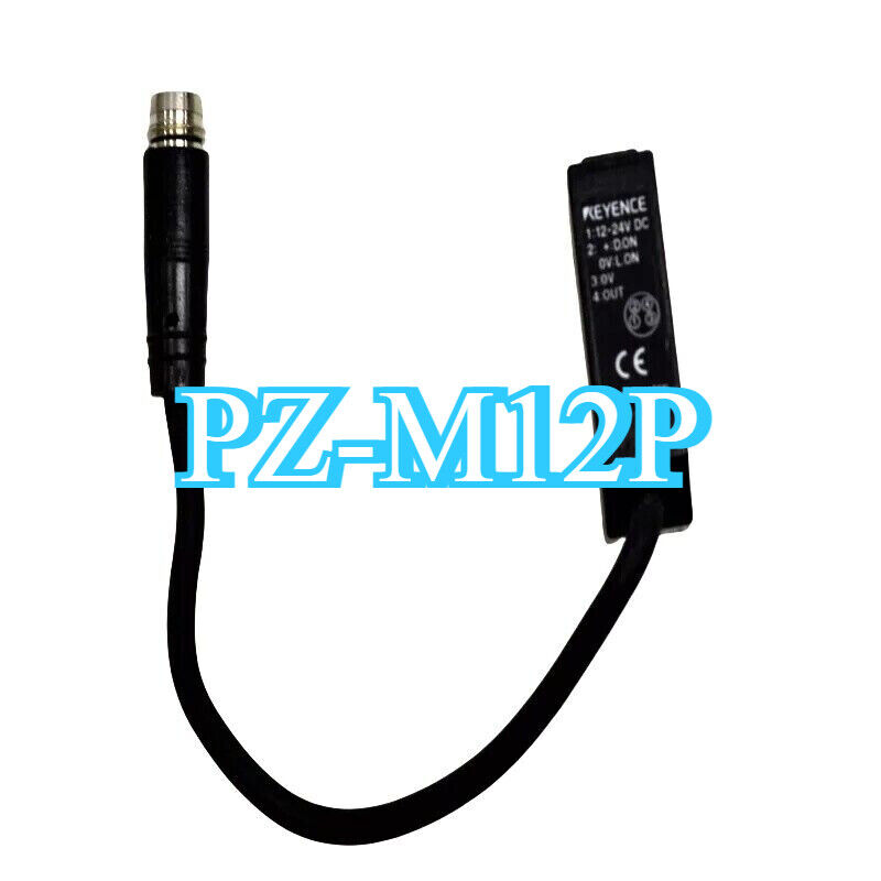 Keyence PZ-M12P Photoelectric Sensor, black body with cable, new industrial automation part