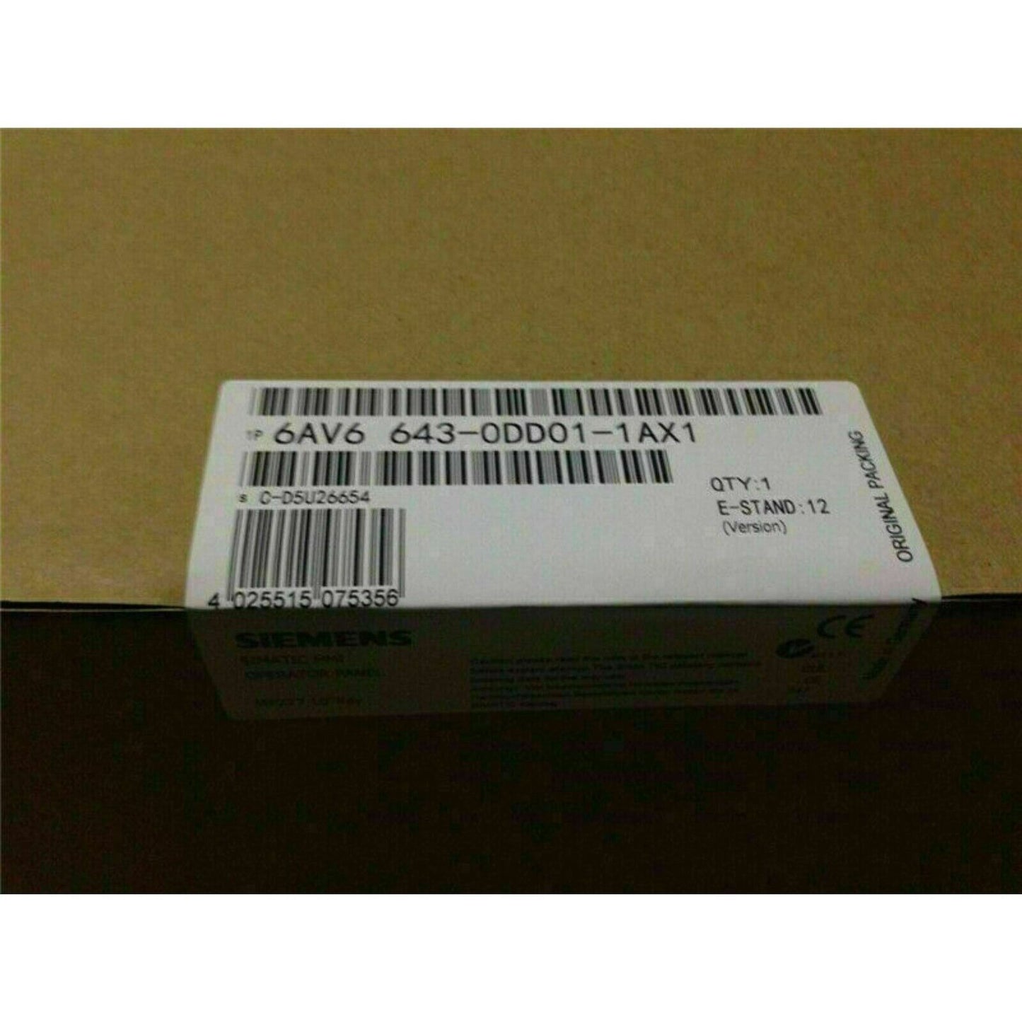Siemens 6AV6 643-0DD01-1AX1 PLC Module, original packaging