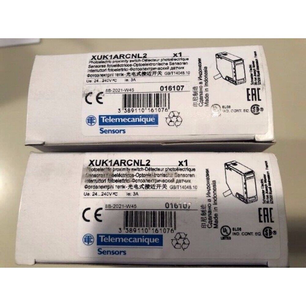 Schneider XUK1ARCNL2 photoelectric proximity switch sensor boxes, Made in Indonesia, Telemecanique Sensors