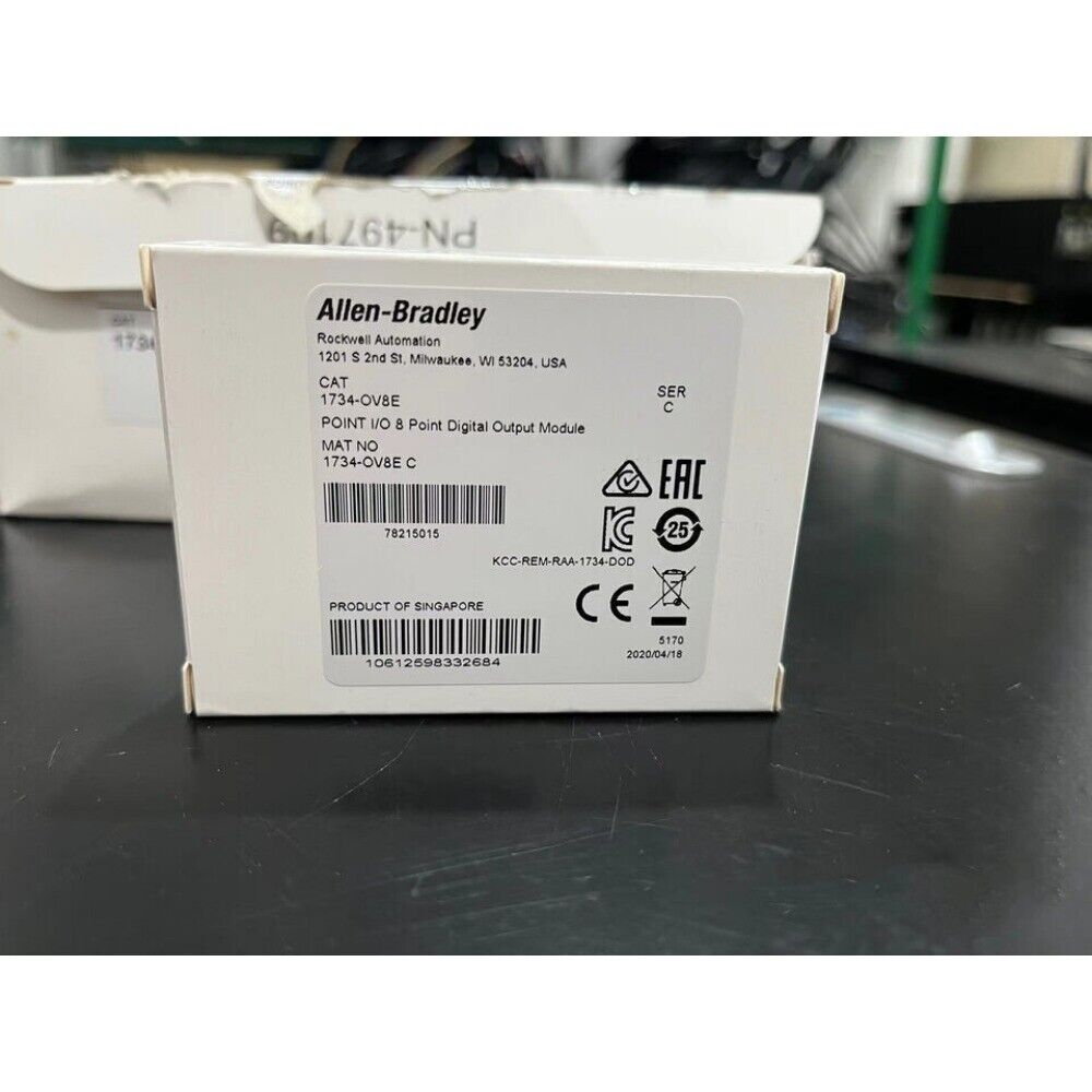 Allen-Bradley 1734-OV8E POINT I/O 8 Point Digital Output Module box, new, original sealed, Product of Singapore