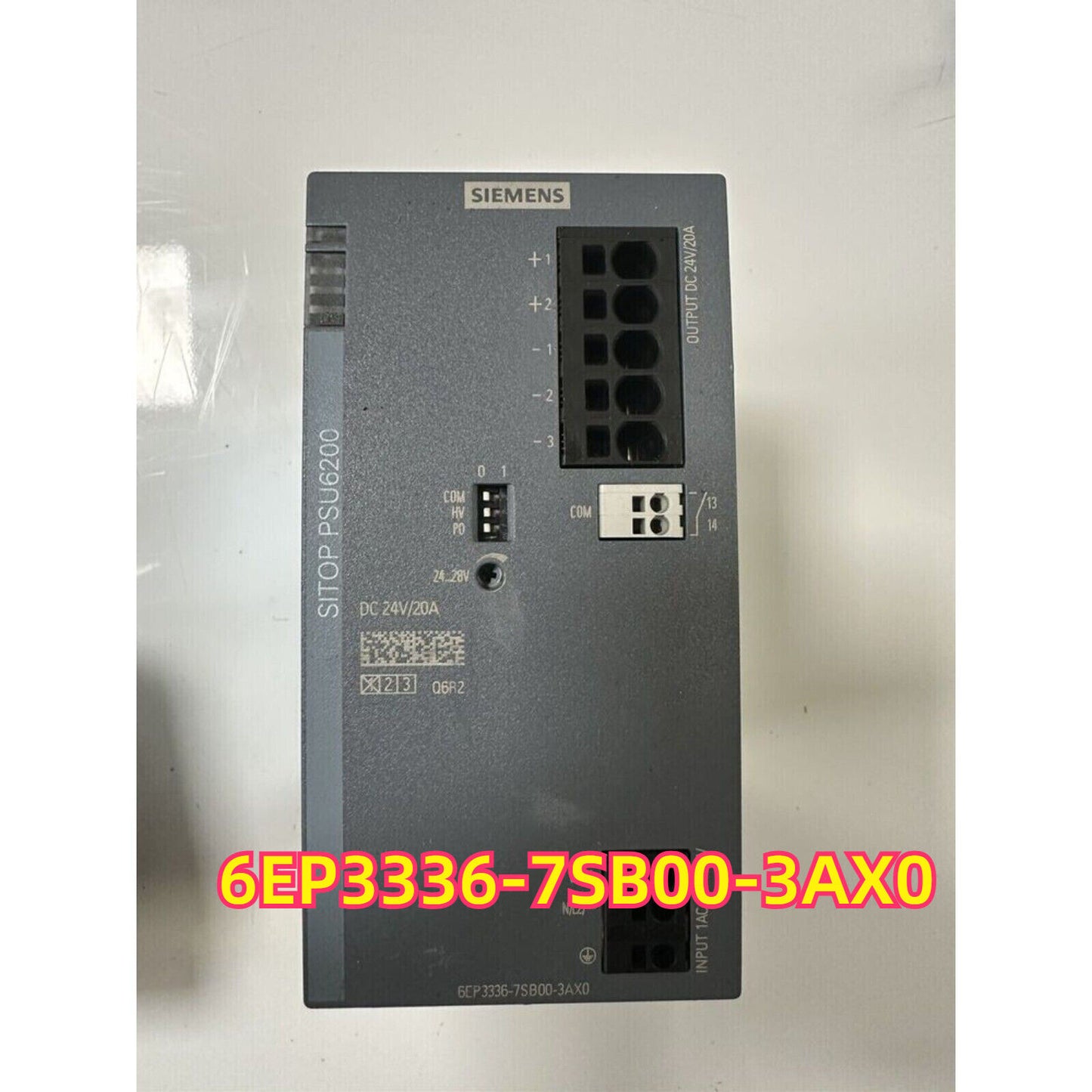 Siemens SITOP PSU6200 power supply 6EP3336-7SB00-3AX0, DC 24V/20A, industrial automation part