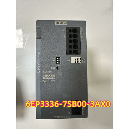 Siemens SITOP PSU6200 power supply 6EP3336-7SB00-3AX0, DC 24V/20A, industrial automation part