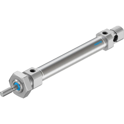 Festo DSNU-10-50-P-A cylinder: Pneumatic automation part, stainless steel body.