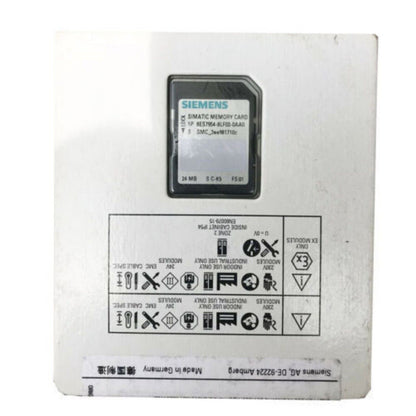 Siemens SIMATIC 8MB Memory Card 6ES7954-8LF03-0AA0 for S7-300/400/1200/1500 PLC controllers. Program storage.