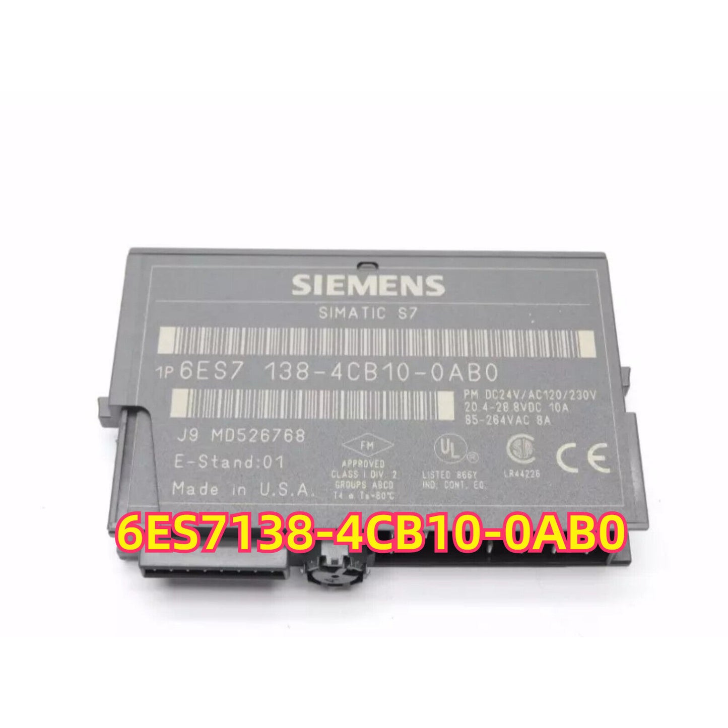 Siemens SIMATIC S7 6ES7138-4CB10-0AB0 PM-E Power Module, Industrial Automation Part