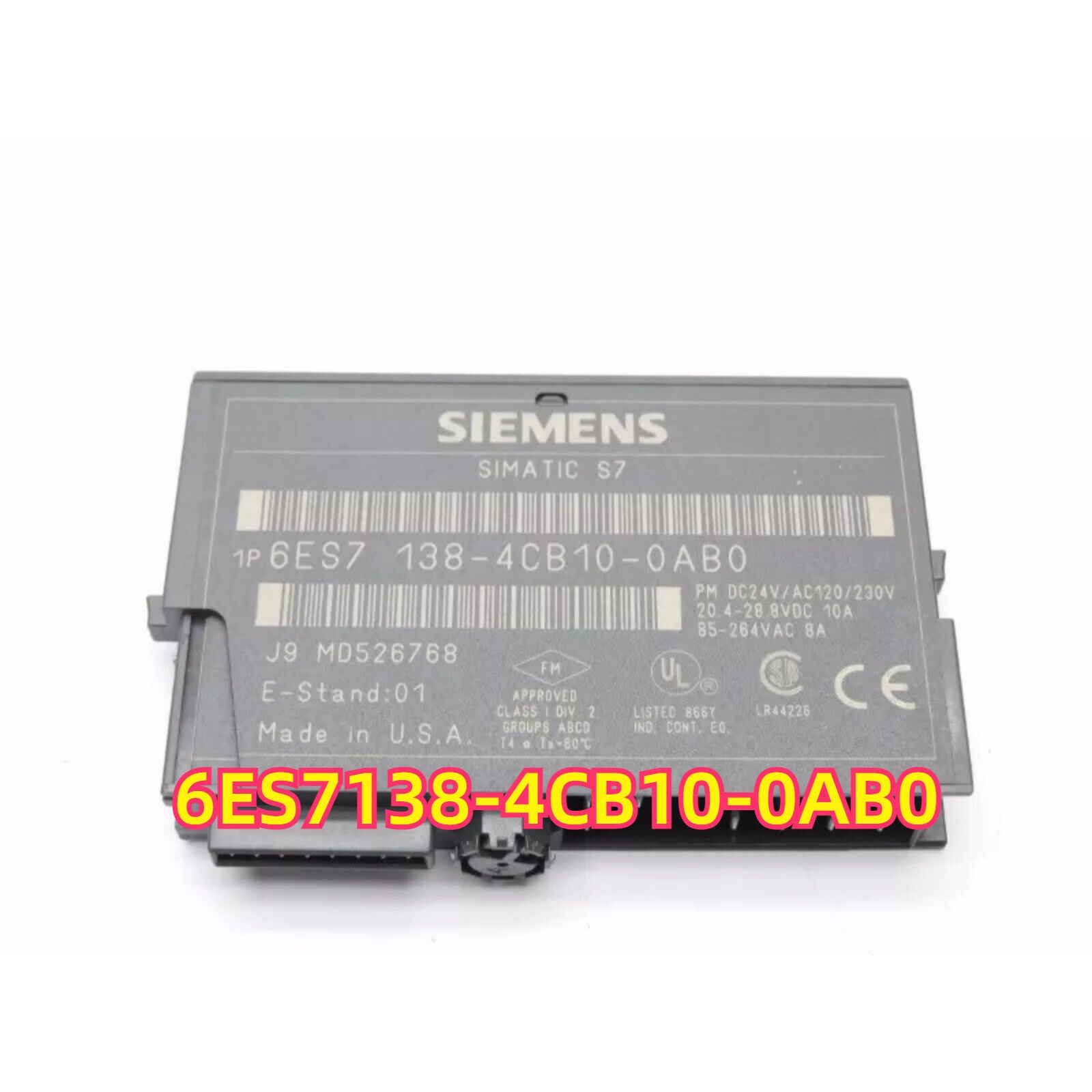 Siemens SIMATIC S7 6ES7138-4CB10-0AB0 PM-E Power Module, Industrial Automation Part