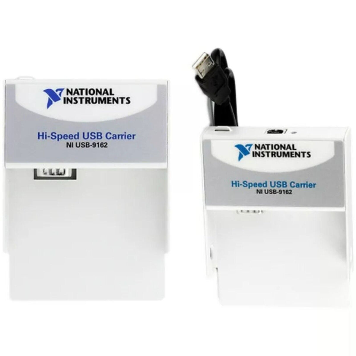 National Instruments USB-9162 Hi-Speed USB Carrier, industrial automation interface device, white housing, USB connector
