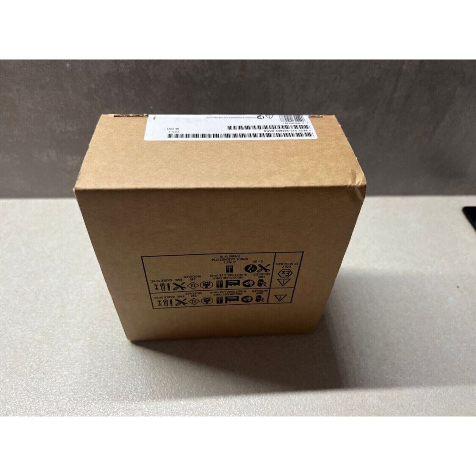 Siemens SIMATIC S7-1500 CPU 1515-2 PN PLC box, model 6ES7515-2AM02-0AB0, shipping box