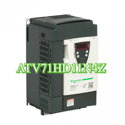 Schneider Electric ATV71HD11N4Z VFD. Altivar 71 series, digital display, for industrial automation.