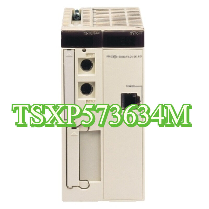 Schneider Electric TSXP573634M PLC Module. Industrial automation part.