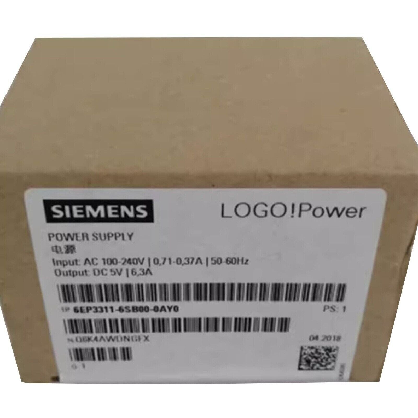 Siemens LOGO!Power stabilized power supply unit, model 6EP3311-6SB00-0AY0, for industrial automation.