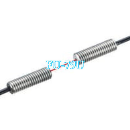Keyence FU-79U Fiber Optic Sensor with spring-like structure, industrial automation part.