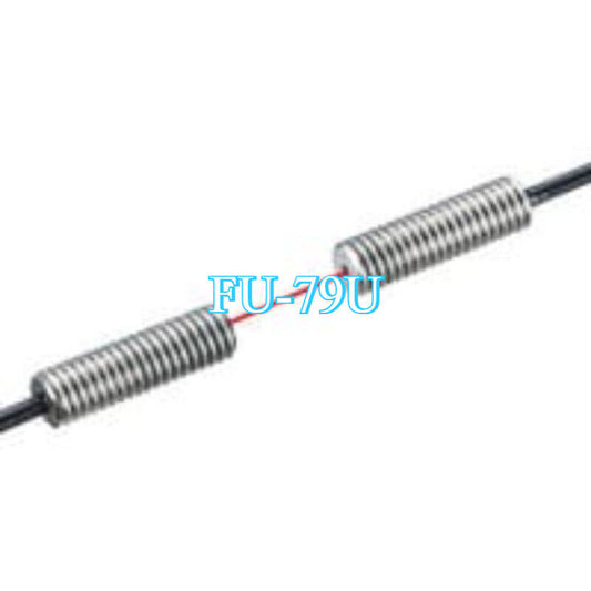 Keyence FU-79U Fiber Optic Sensor with spring-like structure, industrial automation part.
