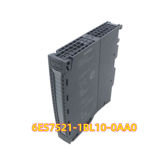 Siemens S7-1500 digital input module 6ES7521-1BL10-0AA0, industrial automation part, gray color, for PLC systems.