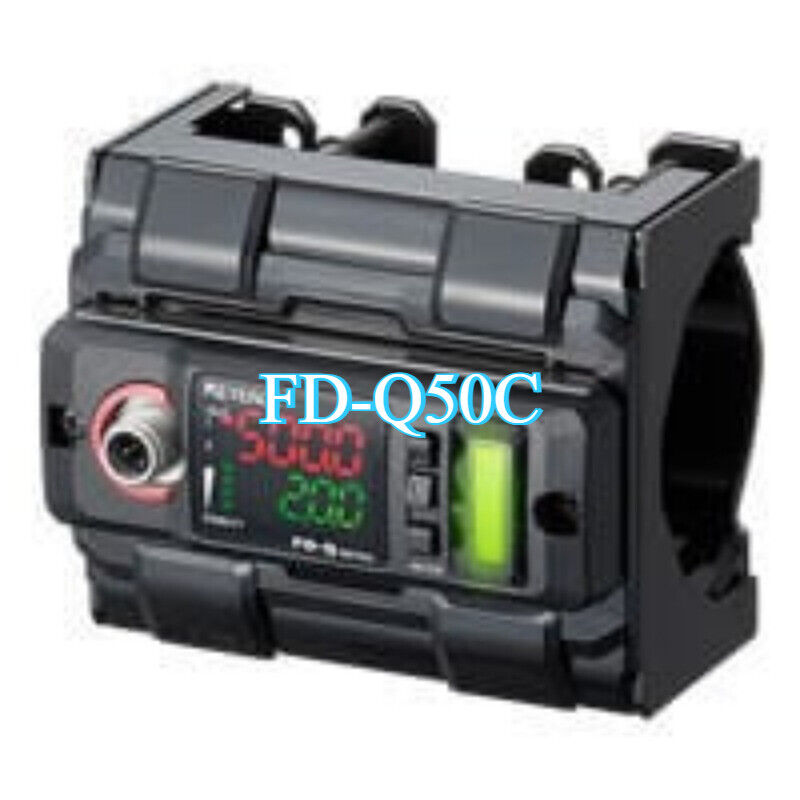Keyence FD-Q50C Clamp-On Flow Sensor Flow Meter. Ultrasonic Meter with digital display.