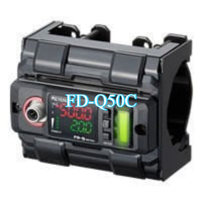 Keyence FD-Q50C Clamp-On Flow Sensor Flow Meter. Ultrasonic Meter with digital display.