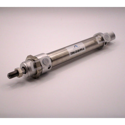 Festo DSNU-20-80-PPV-A pneumatic cylinder, industrial automation part for round standard cylinders.