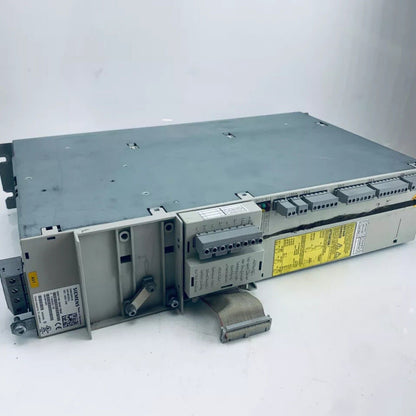 Siemens SIMODRIVE 611 Power Module 6SN1145-1BA01-0BA2, grey cabinet for industrial automation.