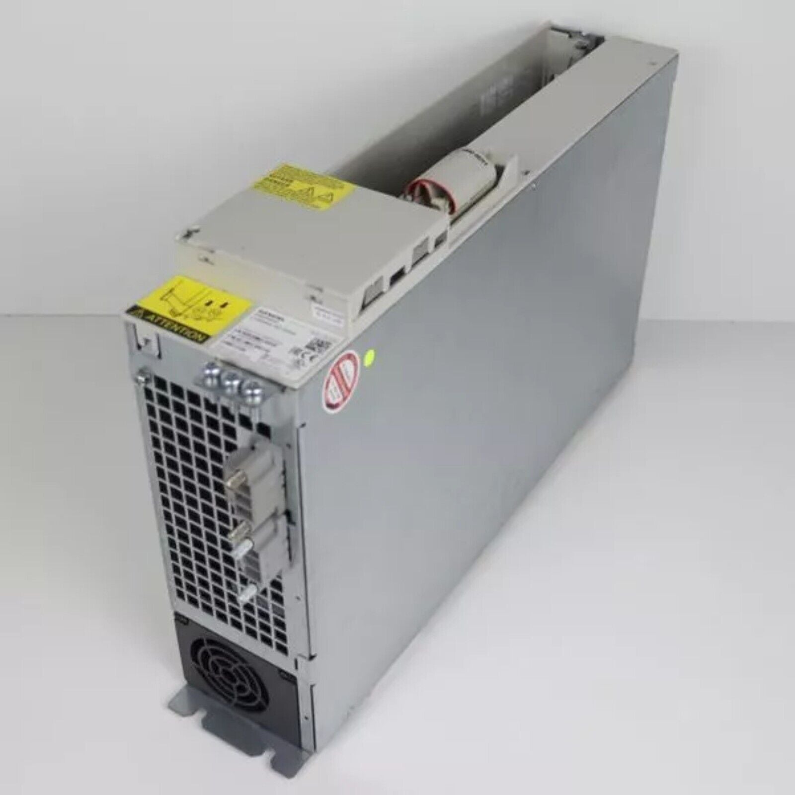 Siemens SIMODRIVE power module 6SN1123-1AB00-0CA3, industrial automation component, side view.