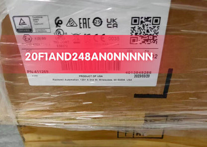 Allen-Bradley PLC 20F1AND248AN0NNNNN. Industrial automation part, product of USA, with certifications.