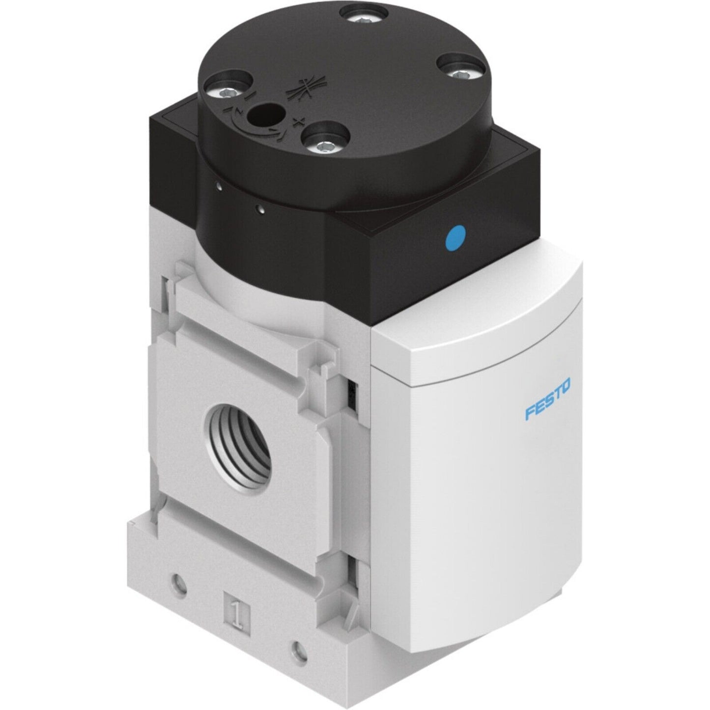 Festo MS4-DL-1/4 Soft start valve. Pneumatic automation component with Festo logo.