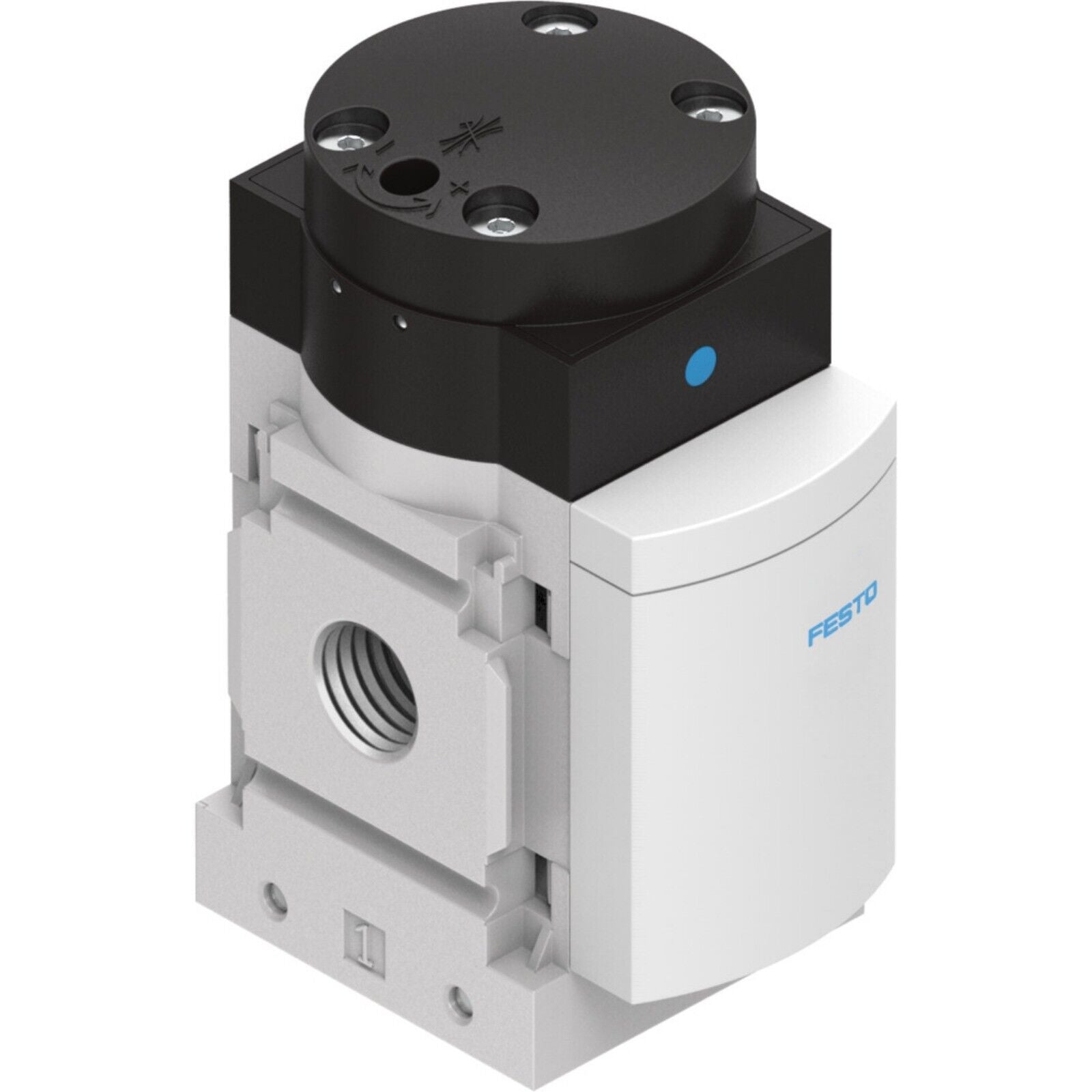 Festo MS4-DL-1/4 Soft start valve. Pneumatic automation component with Festo logo.