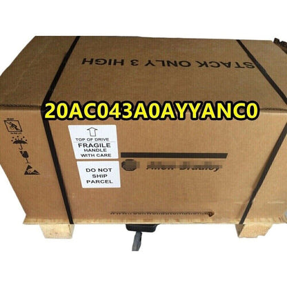 Allen-Bradley PowerFlex 70 AC Drive, packaged in a cardboard box labeled 'Fragile' and 'Do Not Ship'.