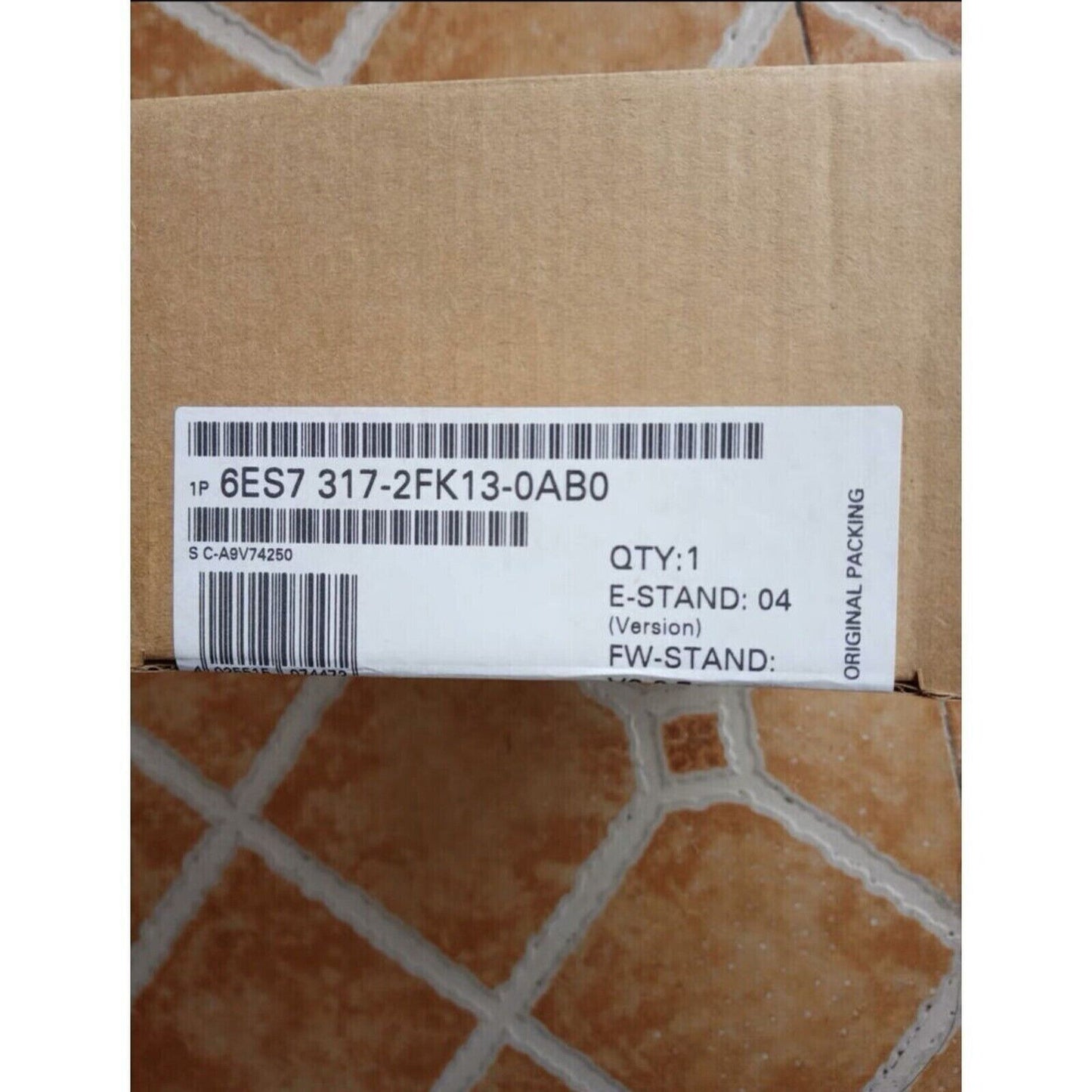 Siemens SIMATIC S7-300 PLC in original packaging, model 6ES7 317-2FK13-0AB0, industrial automation part.