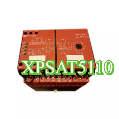 Schneider XPSAT5110 safety module, red enclosure, industrial automation part