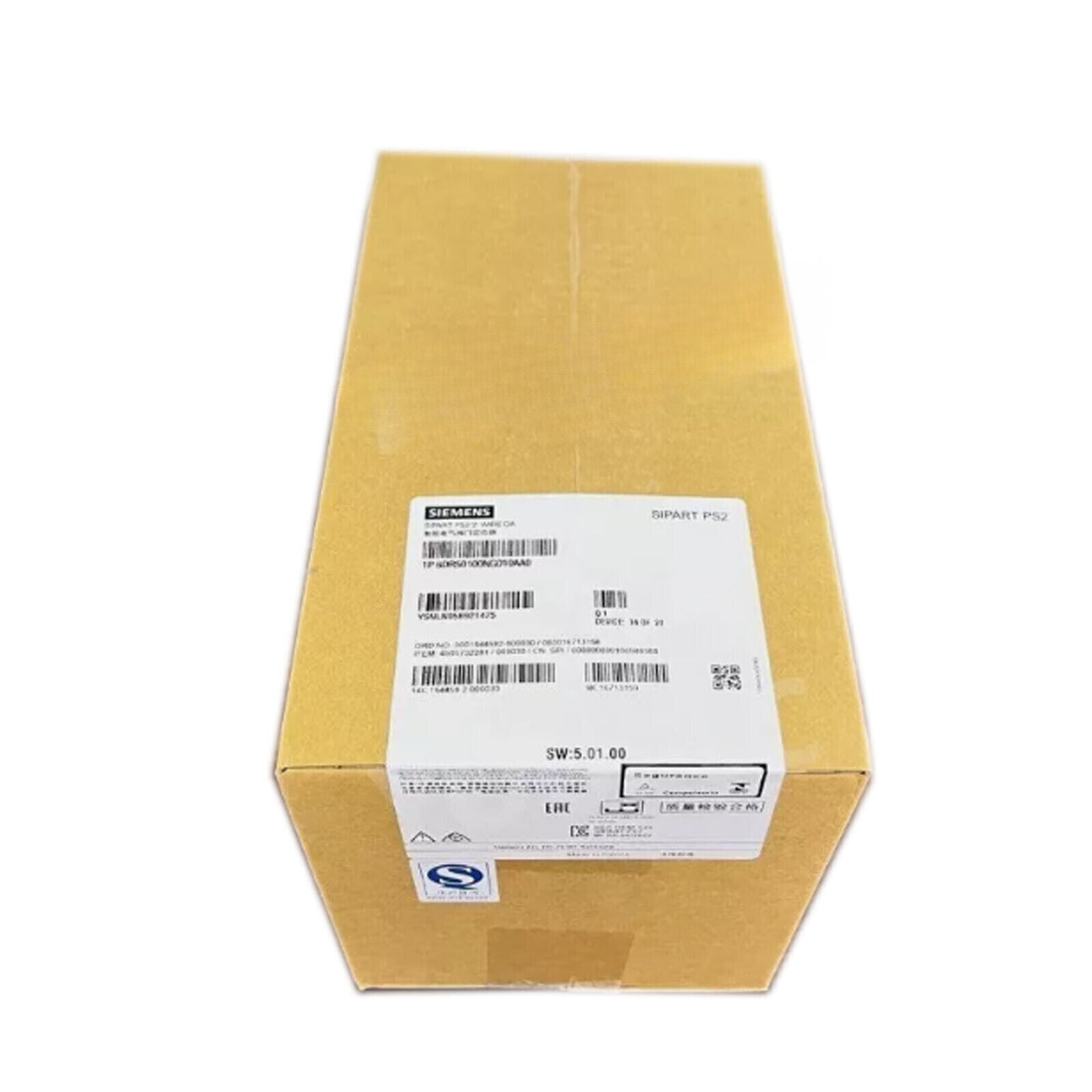 Siemens SIPART PS2 positioner box with product information and labels