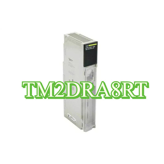 Schneider Electric Modicon TM2DRA8RT PLC Module, industrial automation component, gray