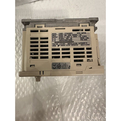 YASKAWA VS Mini V7 Inverter Drive CIMR-V7AA40P2, industrial automation part, specs visible.